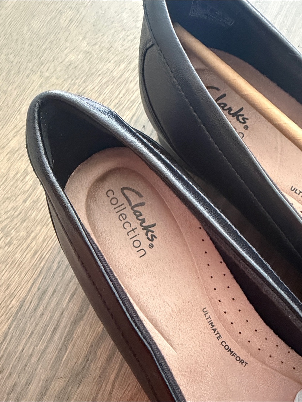 Clarks Woman Black Leather loafers, Clarks Collection Juliet Bay | 11 US - Picture 2 of 14
